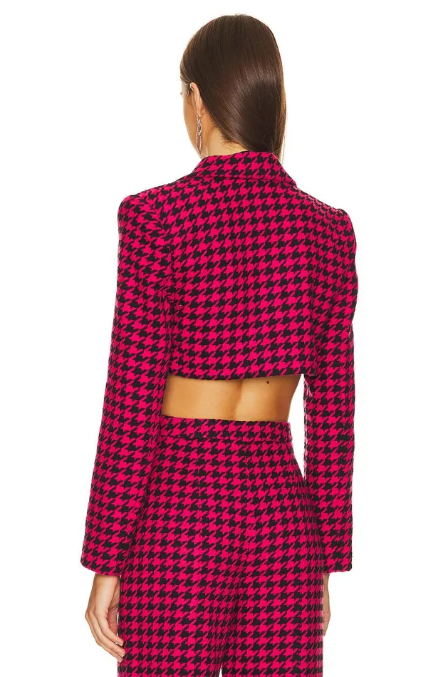 Jackets and Coats Women Lovers and Friends Nadja Cropped Jacket Black and Pink