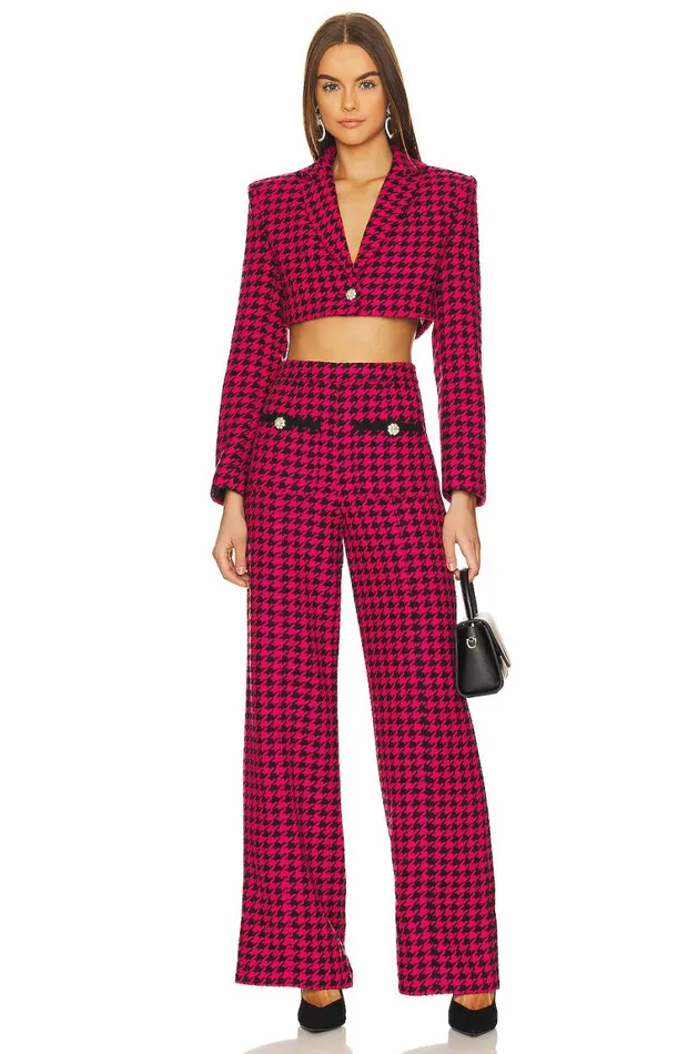 Jackets and Coats Women Lovers and Friends Nadja Cropped Jacket Black and Pink