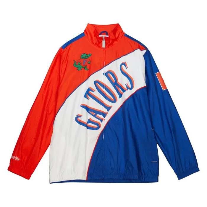 Jackets and Outerwear Men Mitchell and Ness Arched Retro Lined Windbreaker University Of Florida Jackets and Outerwear Men Mitchell and Ness Arched Retro Lined Windbreaker University Of Florida