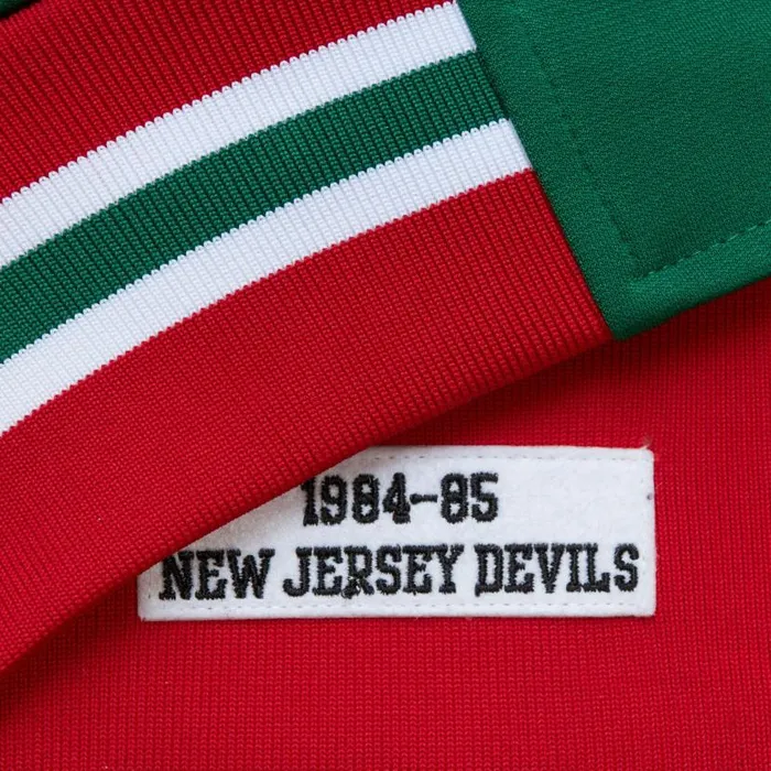 Jackets and Outerwear Men Mitchell and Ness Authentic New Jersey Devils 1984 Warm Up Jacket Jackets and Outerwear Men Mitchell and Ness Authentic New Jersey Devils 1984 Warm Up Jacket