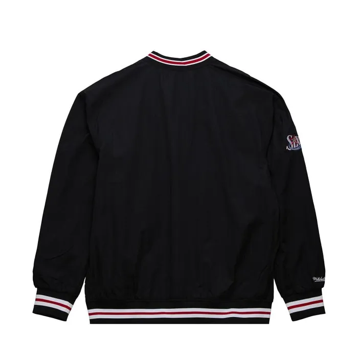 Jackets and Outerwear Men Mitchell and Ness Classic Nylon Pullover Vintage Logo Philadelphia 76ers Jackets and Outerwear Men Mitchell and Ness Classic Nylon Pullover Vintage Logo Philadelphia 76ers