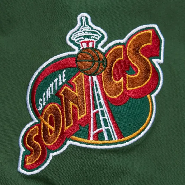 Jackets and Outerwear Men Mitchell and Ness Classic Nylon Pullover Vintage Logo Seattle Supersonics Jackets and Outerwear Men Mitchell and Ness Classic Nylon Pullover Vintage Logo Seattle Supersonics