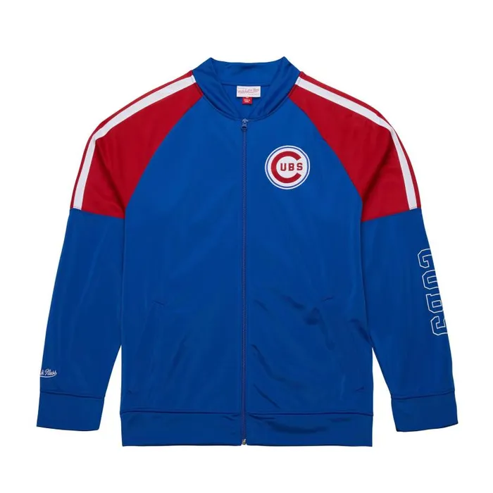 Jackets and Outerwear Men Mitchell and Ness Color Blocked Track Jacket Vintage Logo Chicago Cubs Jackets and Outerwear Men Mitchell and Ness Color Blocked Track Jacket Vintage Logo Chicago Cubs
