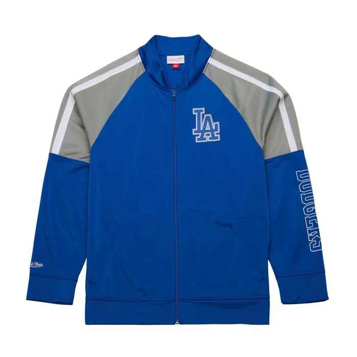 Jackets and Outerwear Men Mitchell and Ness Color Blocked Track Jacket Vintage Logo Los Angeles Dodgers Jackets and Outerwear Men Mitchell and Ness Color Blocked Track Jacket Vintage Logo Los Angeles Dodgers