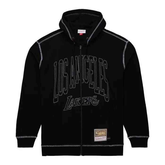 Jackets and Outerwear Men Mitchell and Ness Contrast 2K Zip Up Hoodie Fleece Los Angeles Lakers Jackets and Outerwear Men Mitchell and Ness Contrast 2K Zip Up Hoodie Fleece Los Angeles Lakers