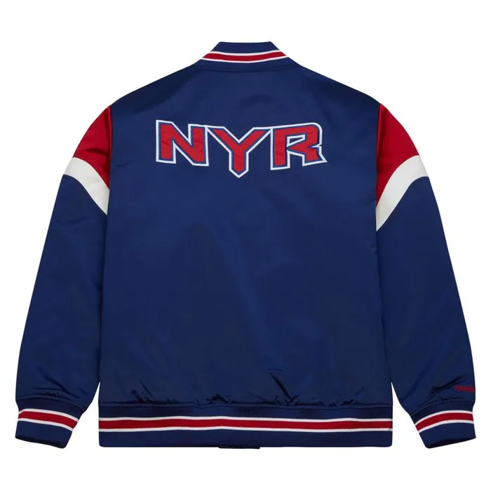 Jackets and Outerwear Men Mitchell and Ness Heavyweight Satin Jacket New York Rangers Jackets and Outerwear Men Mitchell and Ness Heavyweight Satin Jacket New York Rangers