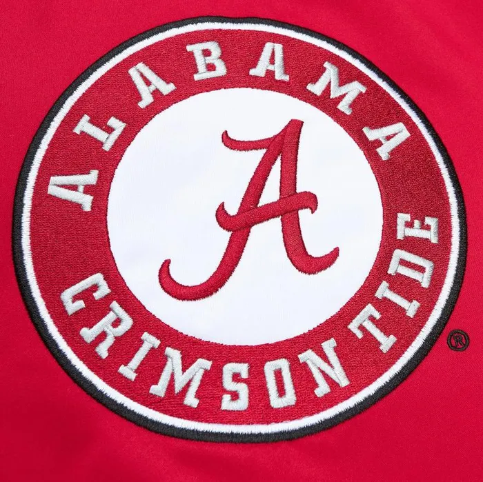Jackets and Outerwear Men Mitchell and Ness Heavyweight Satin Jacket University Of Alabama Jackets and Outerwear Men Mitchell and Ness Heavyweight Satin Jacket University Of Alabama