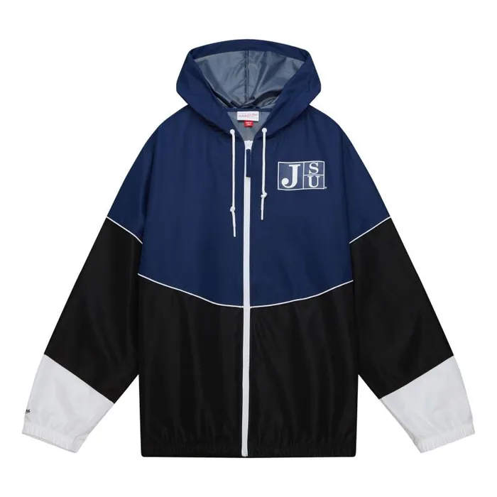 Jackets and Outerwear Men Mitchell and Ness Home Team Lightweight Windbreaker Jackson State University Jackets and Outerwear Men Mitchell and Ness Home Team Lightweight Windbreaker Jackson State University