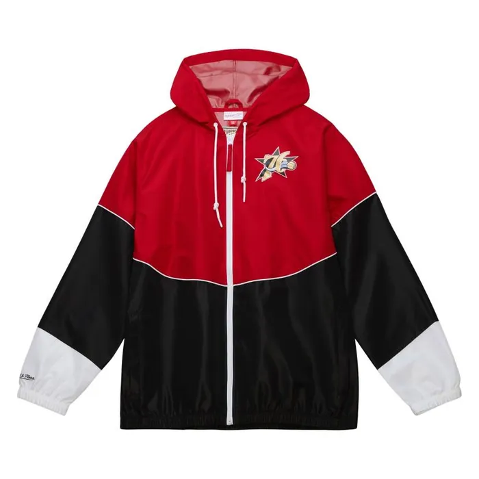Jackets and Outerwear Men Mitchell and Ness Home Team Lightweight Windbreaker Philadelphia 76ers Jackets and Outerwear Men Mitchell and Ness Home Team Lightweight Windbreaker Philadelphia 76ers