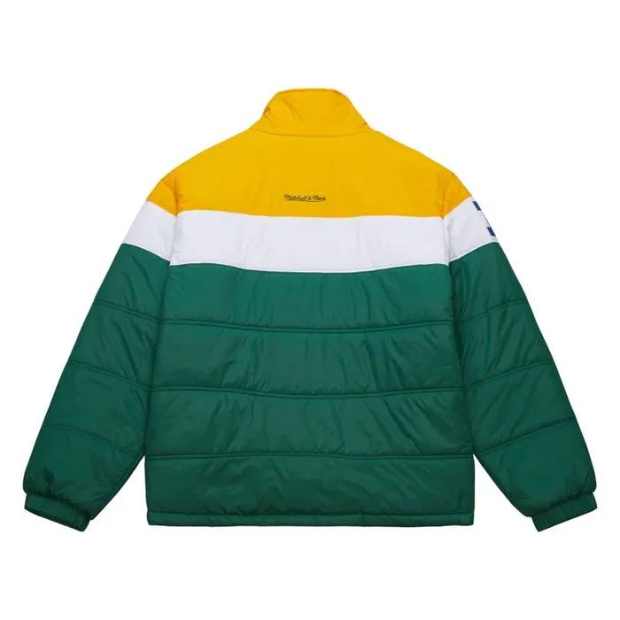 Jackets and Outerwear Men Mitchell and Ness In The Clutch Puffer Jacket Vintage Logo Green Bay Packers Jackets and Outerwear Men Mitchell and Ness In The Clutch Puffer Jacket Vintage Logo Green Bay Packers