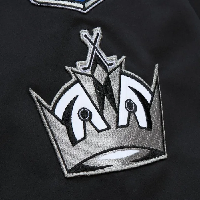 Jackets and Outerwear Men Mitchell and Ness Lightweight Satin Bomber Current Logo Los Angeles Kings Jackets and Outerwear Men Mitchell and Ness Lightweight Satin Bomber Current Logo Los Angeles Kings