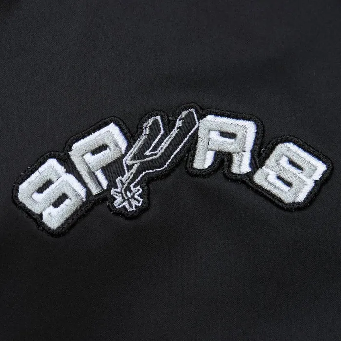 Jackets and Outerwear Men Mitchell and Ness Lightweight Satin Bomber Vintage Logo San Antonio Spurs Jackets and Outerwear Men Mitchell and Ness Lightweight Satin Bomber Vintage Logo San Antonio Spurs