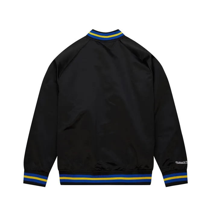 Jackets and Outerwear Men Mitchell and Ness Lightweight Satin Jacket Golden State Warriors Jackets and Outerwear Men Mitchell and Ness Lightweight Satin Jacket Golden State Warriors