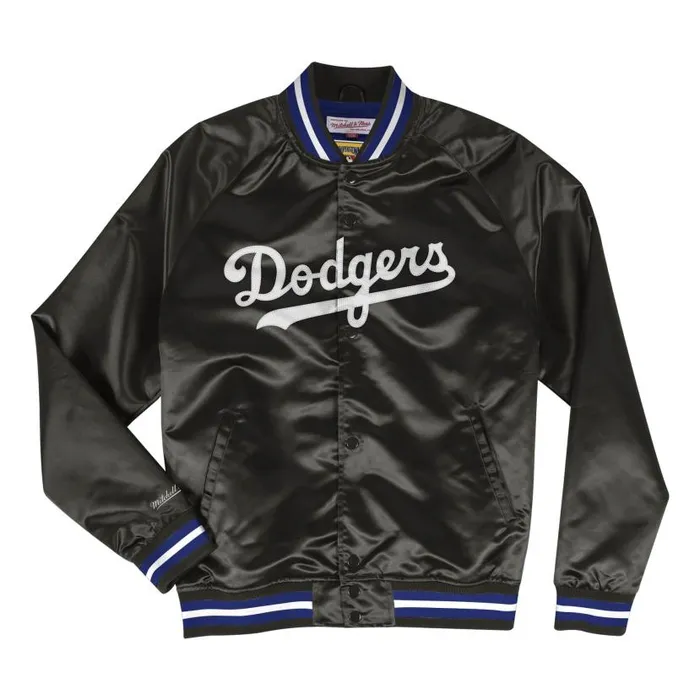 Jackets and Outerwear Men Mitchell and Ness Lightweight Satin Jacket Los Angeles Dodgers Jackets and Outerwear Men Mitchell and Ness Lightweight Satin Jacket Los Angeles Dodgers