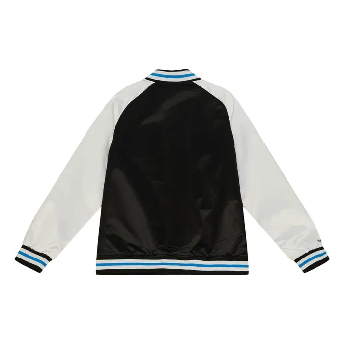Jackets and Outerwear Men Mitchell and Ness Primetime Lightweight Satin Jacket Charlotte FC Jackets and Outerwear Men Mitchell and Ness Primetime Lightweight Satin Jacket Charlotte FC