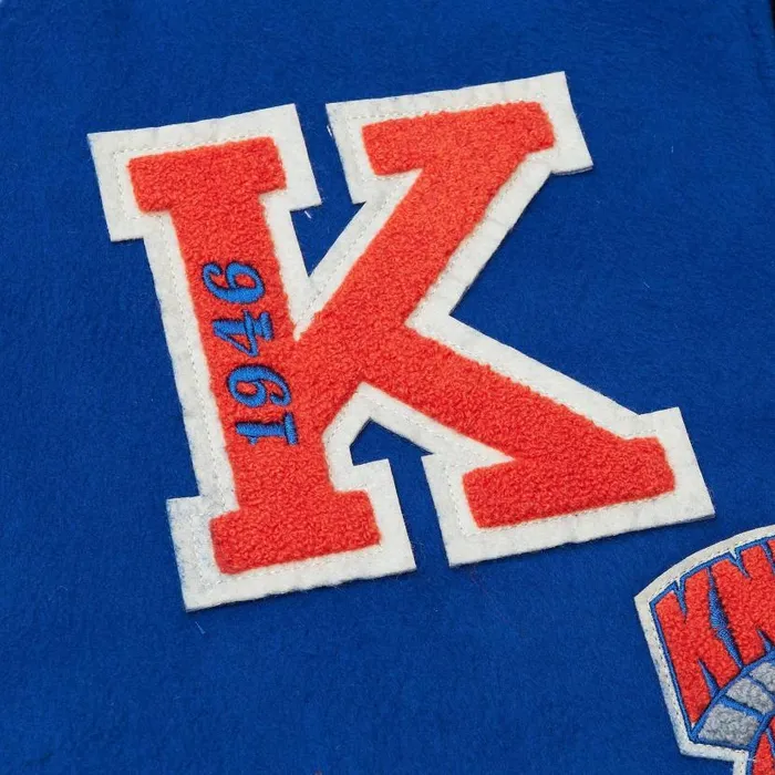 Jackets and Outerwear Men Mitchell and Ness Team Legacy Varsity Jacket New York Knicks Jackets and Outerwear Men Mitchell and Ness Team Legacy Varsity Jacket New York Knicks