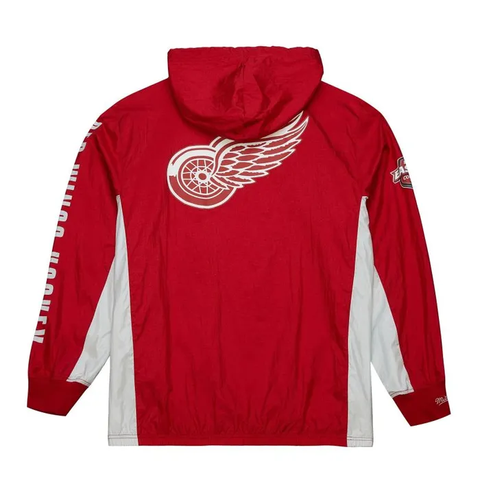 Jackets and Outerwear Men Mitchell and Ness Team OG 20 Anorak Windbreaker Current Logo Detroit Red Wings Jackets and Outerwear Men Mitchell and Ness Team OG 20 Anorak Windbreaker Current Logo Detroit Red Wings