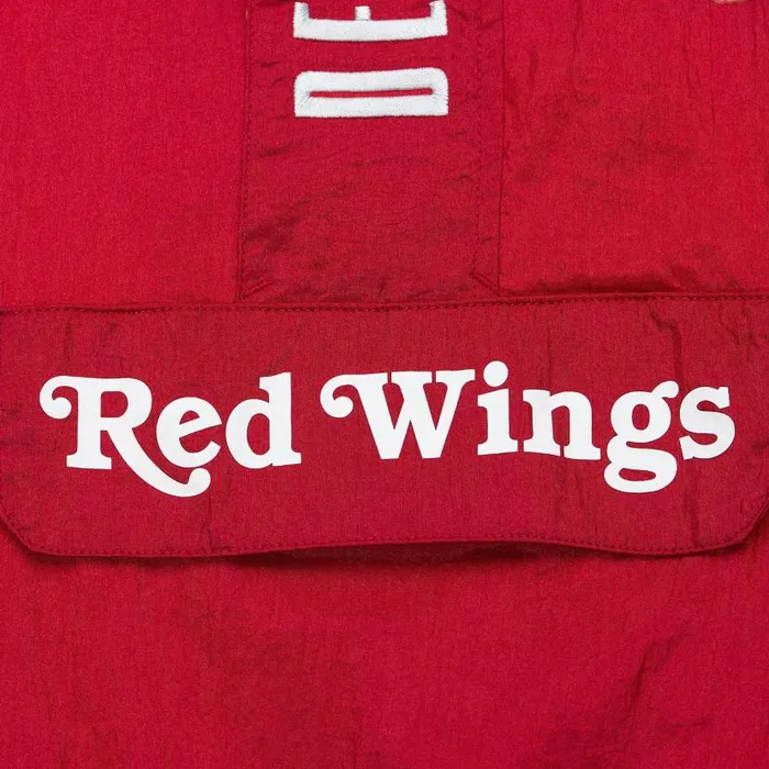 Jackets and Outerwear Men Mitchell and Ness Team OG 20 Anorak Windbreaker Current Logo Detroit Red Wings Jackets and Outerwear Men Mitchell and Ness Team OG 20 Anorak Windbreaker Current Logo Detroit Red Wings