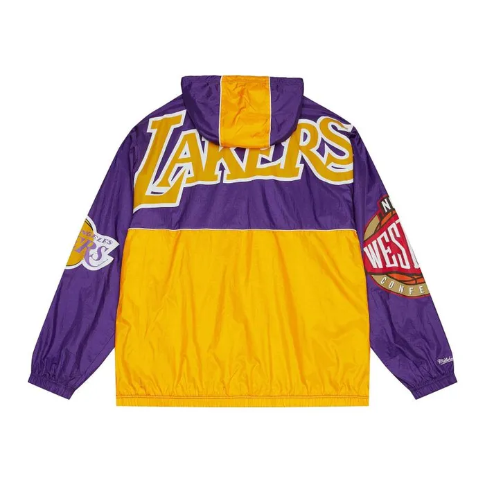 Jackets and Outerwear Men Mitchell and Ness Team OG 20 Anorak Windbreaker Los Angeles Lakers Jackets and Outerwear Men Mitchell and Ness Team OG 20 Anorak Windbreaker Los Angeles Lakers