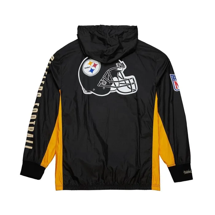 Jackets and Outerwear Men Mitchell and Ness Team OG 20 Anorak Windbreaker Vintage Logo Pittsburgh Steelers Jackets and Outerwear Men Mitchell and Ness Team OG 20 Anorak Windbreaker Vintage Logo Pittsburgh Steelers