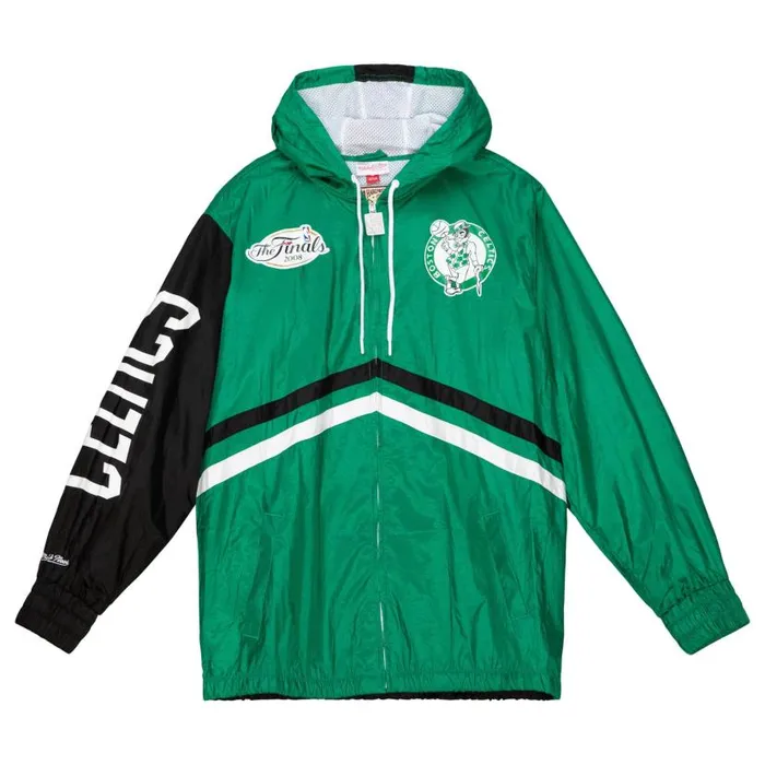 Jackets and Outerwear Men Mitchell and Ness Undeniable Full Zip Windbreaker Boston Celtics Jackets and Outerwear Men Mitchell and Ness Undeniable Full Zip Windbreaker Boston Celtics