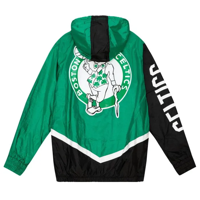Jackets and Outerwear Men Mitchell and Ness Undeniable Full Zip Windbreaker Boston Celtics Jackets and Outerwear Men Mitchell and Ness Undeniable Full Zip Windbreaker Boston Celtics