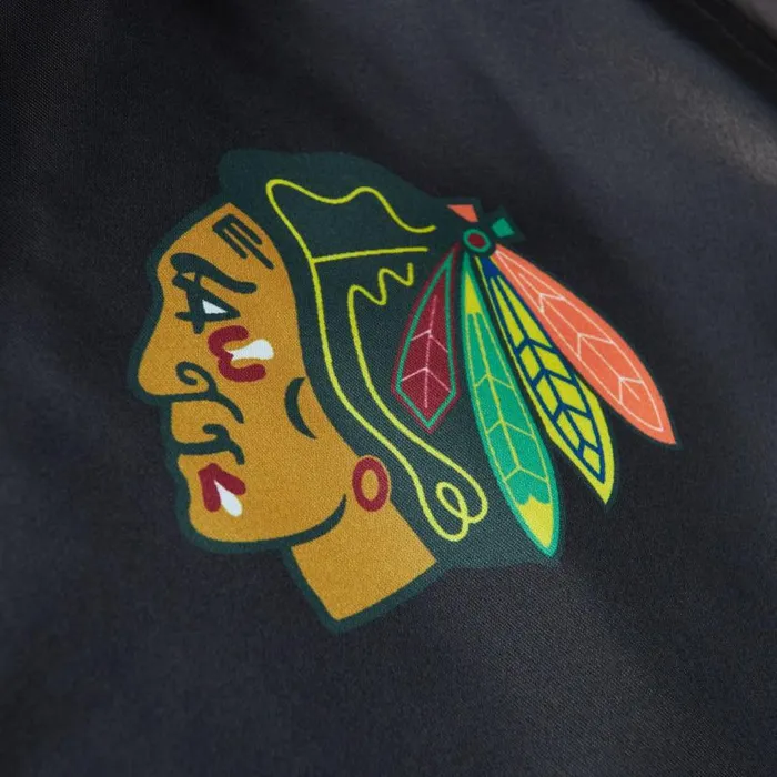 Jackets and Outerwear Women Mitchell and Ness Women039s Raglan Satin Jacket Chicago Blackhawks Jackets and Outerwear Women Mitchell and Ness Women039s Raglan Satin Jacket Chicago Blackhawks