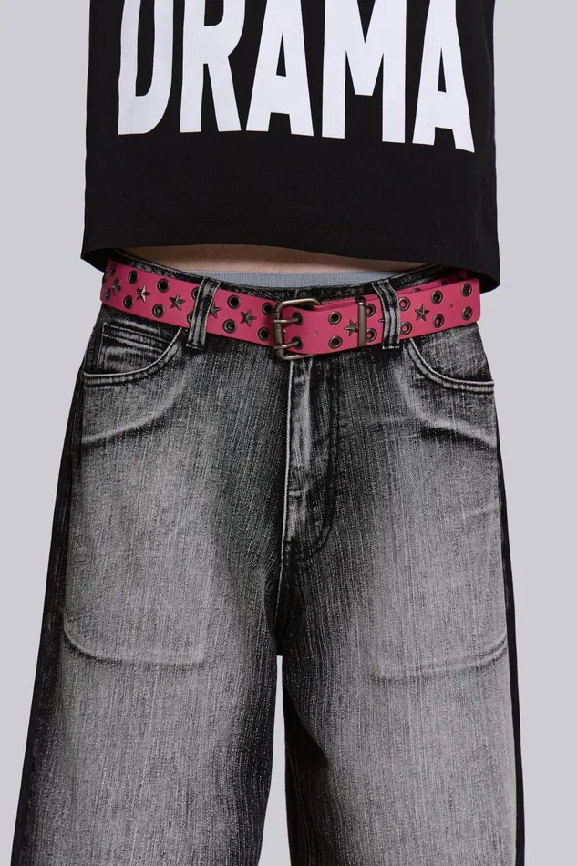 Jaded London Accessories Pink Asta Belt 8211 Men