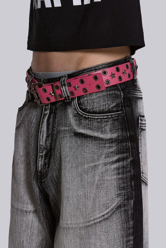 Jaded London Accessories Pink Asta Belt 8211 Men