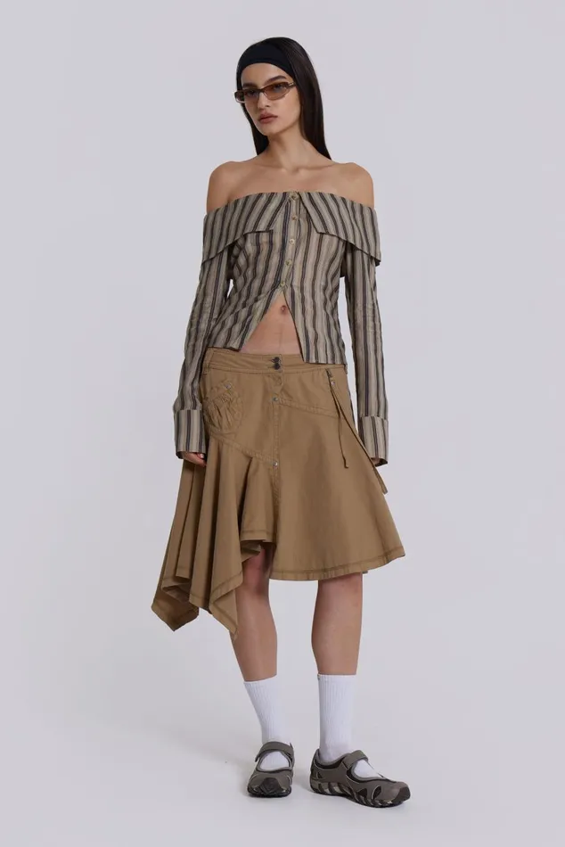 Jaded London Bandeau Tops Emra Off The Shoulder Shirt 8211 Women