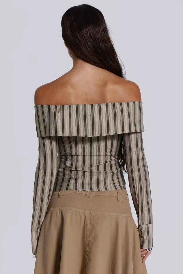 Jaded London Bandeau Tops Emra Off The Shoulder Shirt 8211 Women