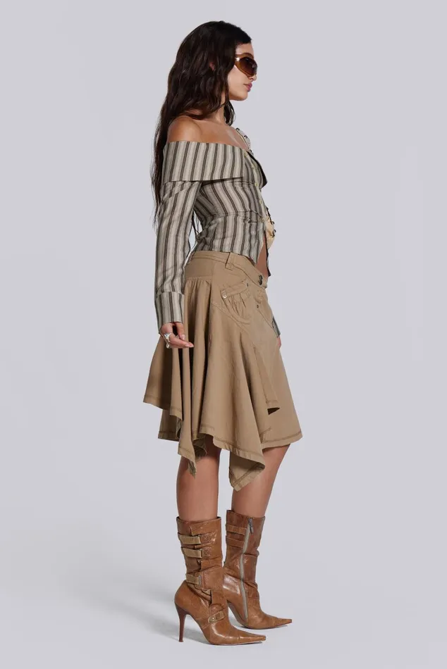 Jaded London Bandeau Tops Emra Off The Shoulder Shirt 8211 Women