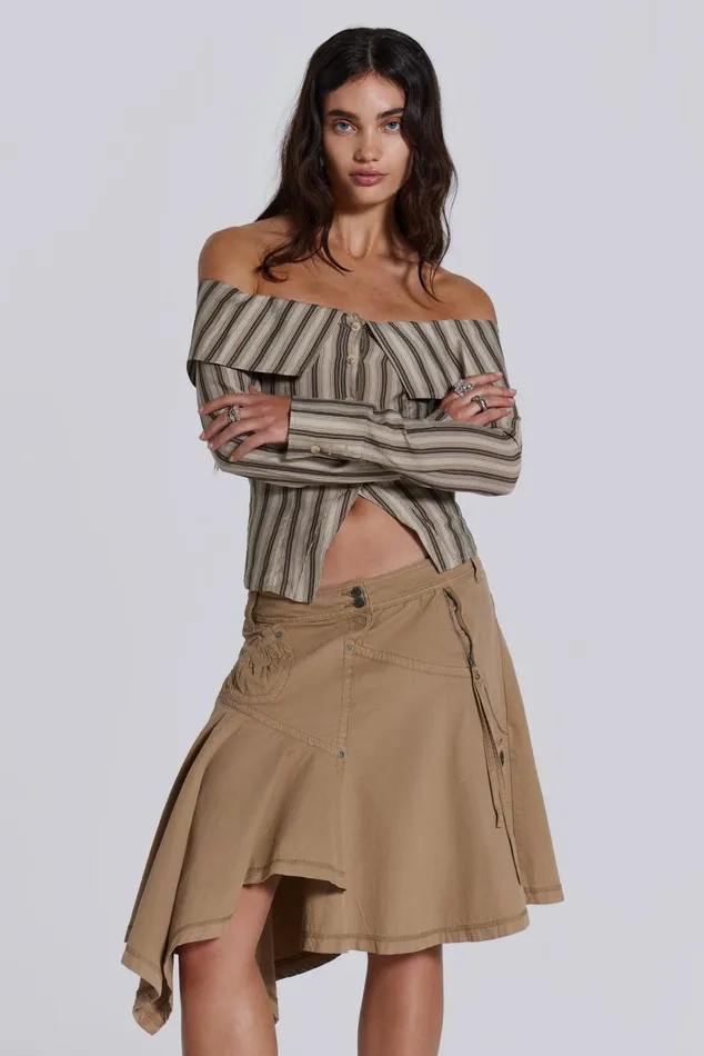 Jaded London Bandeau Tops Emra Off The Shoulder Shirt 8211 Women
