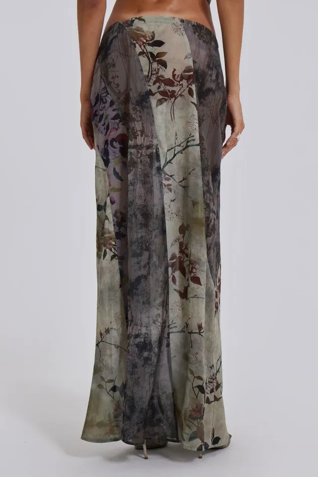 Jaded London CoOrds Floral Panelled Maxi Skirt 8211 Women