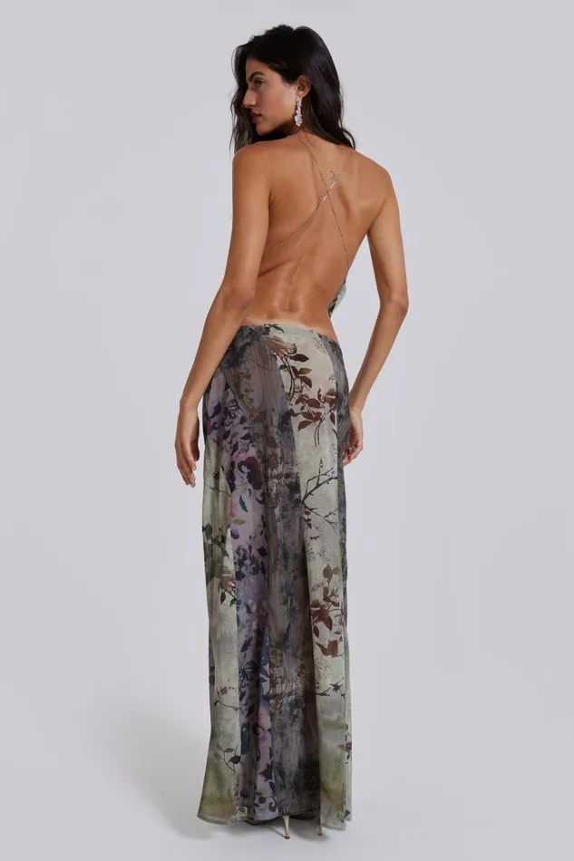 Jaded London CoOrds Floral Panelled Maxi Skirt 8211 Women