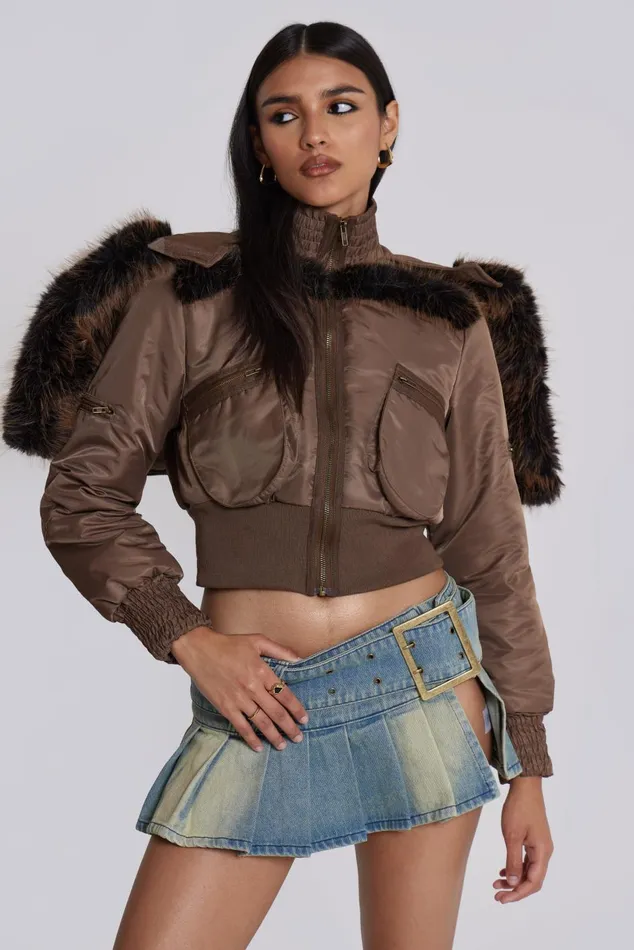 Jaded London Denim Skirts Blue Pleated Denim Mini Skirt With Belt Detail 8211 Women