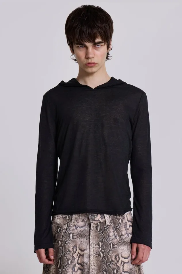 Jaded London Hoodies and Sweatshirts Black Mist Hoodie 8211 Men