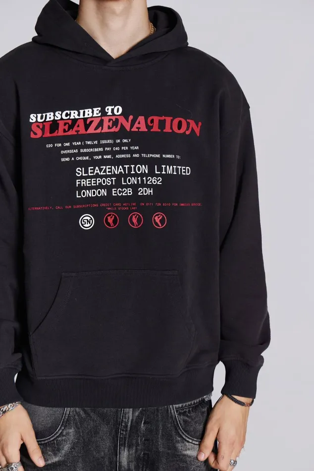 Jaded London Hoodies and Sweatshirts Sleazenation Limited Hoodie 8211 Men