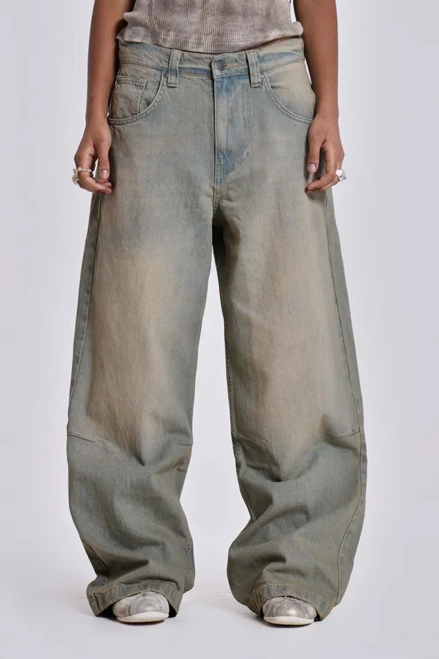 Jaded London Jeans Light Wash Colossus Jeans 8211 Women