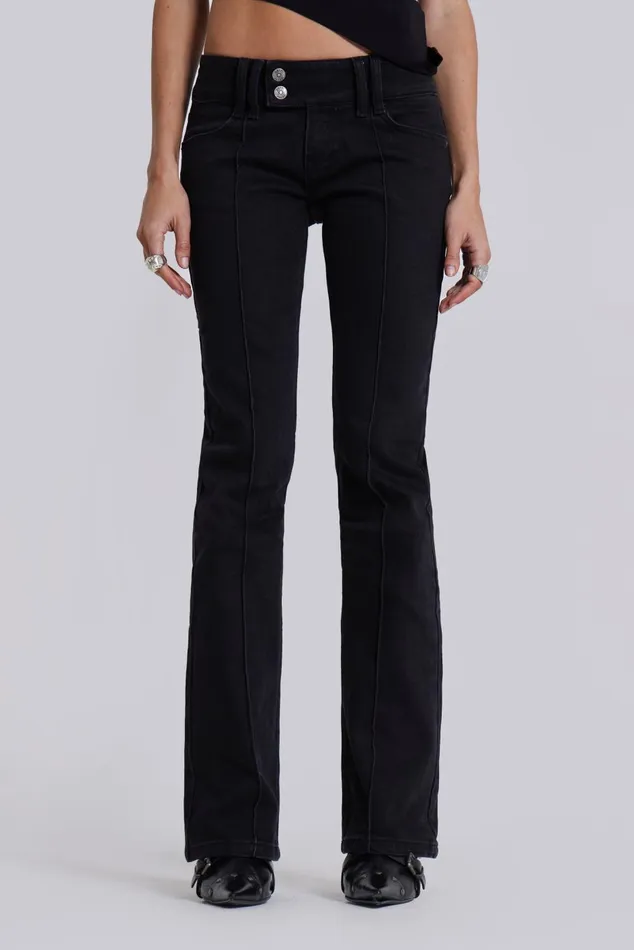 Jaded London Jeans Solid Black Thirteen Jeans 8211 Women