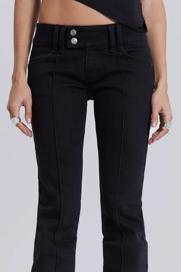 Jaded London Jeans Solid Black Thirteen Jeans 8211 Women