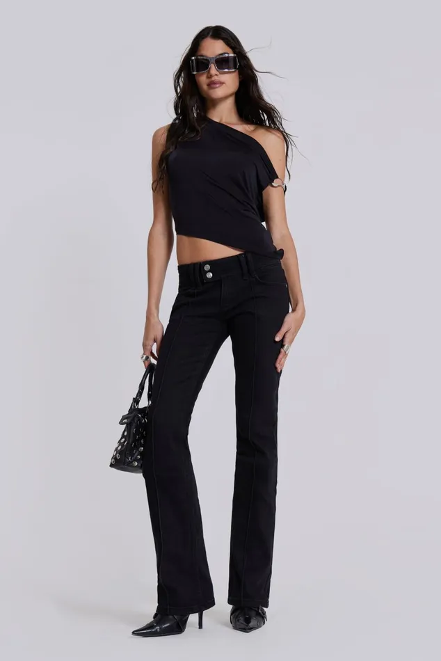 Jaded London Jeans Solid Black Thirteen Jeans 8211 Women