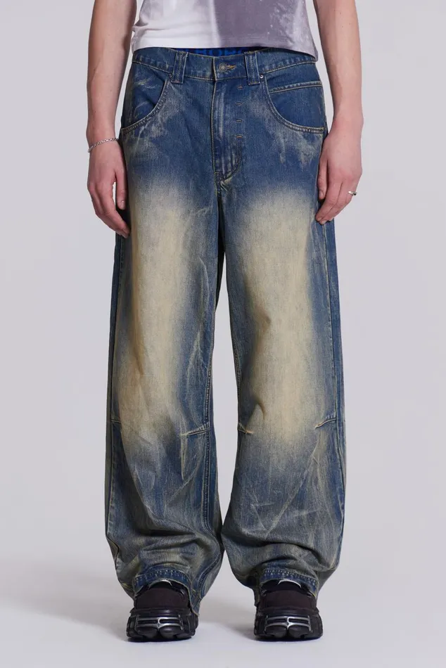 Jaded London Jeans Wing Print Low Rise Colossus Jeans 8211 Women