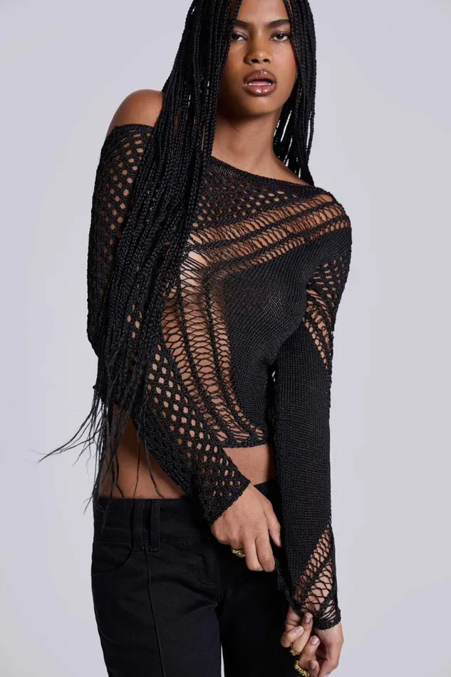 Jaded London Knitwear Rave Knit Backless Top 8211 Women