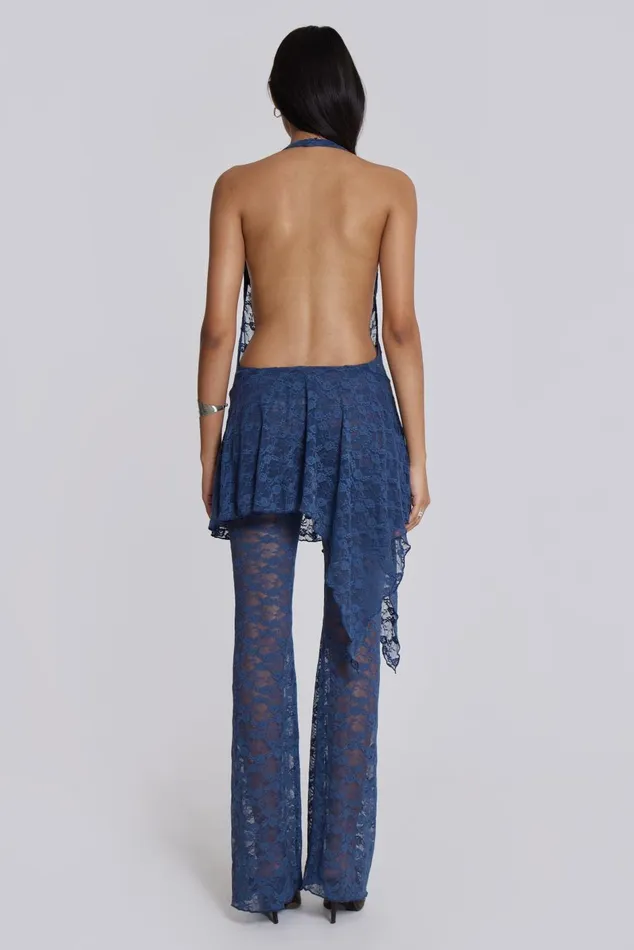 Jaded London Mini Dresses Blue Riva Lace Coord Set 8211 Women