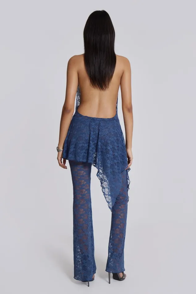 Jaded London Mini Dresses Blue Riva Lace Coord Set 8211 Women