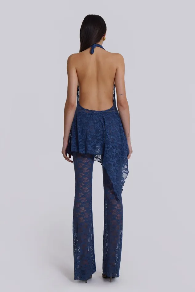Jaded London Mini Dresses Blue Riva Lace Coord Set 8211 Women