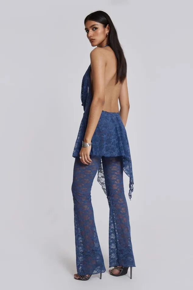 Jaded London Mini Dresses Blue Riva Lace Coord Set 8211 Women