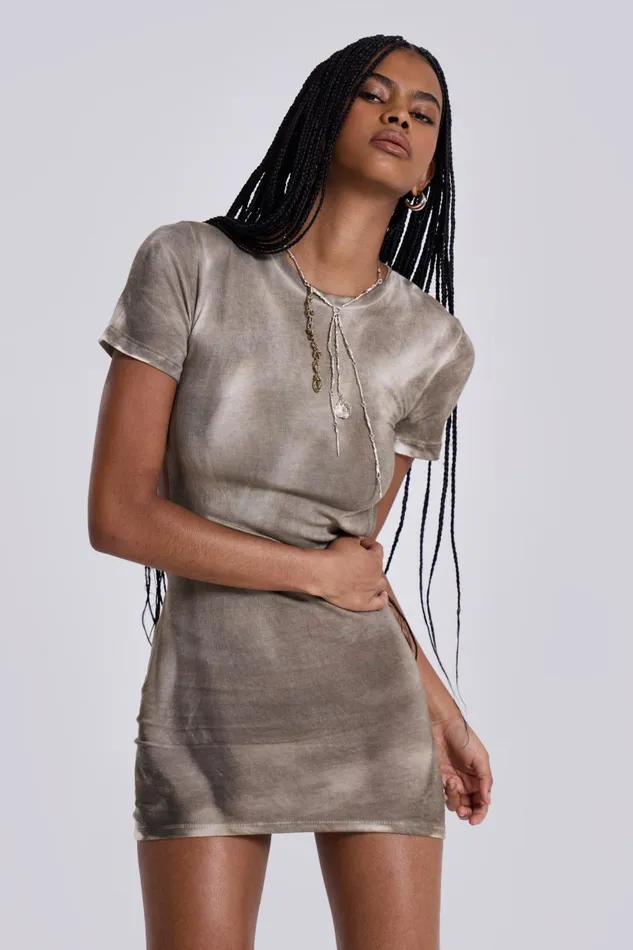 Jaded London Mini Dresses Oil Wash Backless Mini Dress 8211 Women