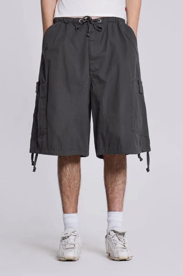 Jaded London Shorts and Jorts Vintage Grey Oversized Cargo Shorts 8211 Women